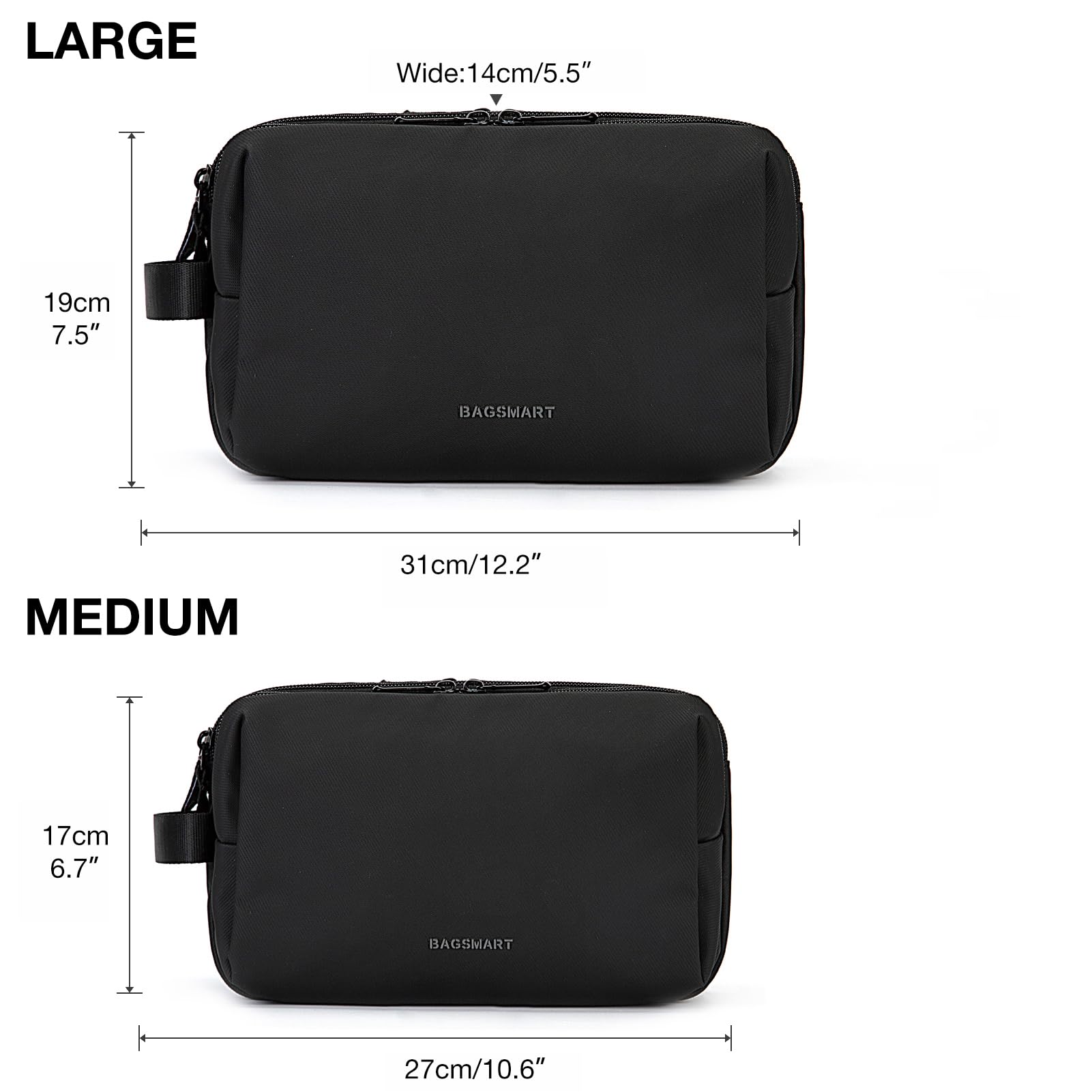 BAGSMART kit de aseo para viaje impermeable protege tus artículos.