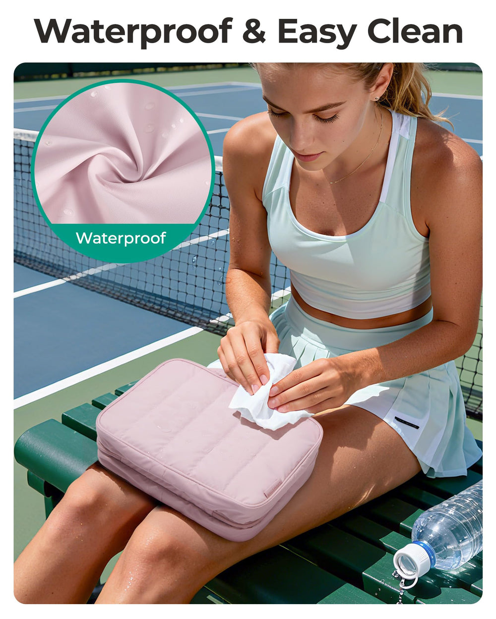 BAGSMART tissu imperméable résistant et facile à nettoyer.