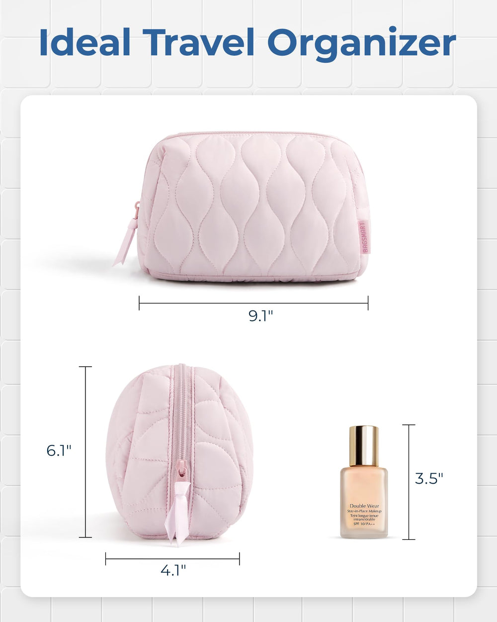 BAGSMART uso multifuncional bolso diario neceser de viaje o regalo