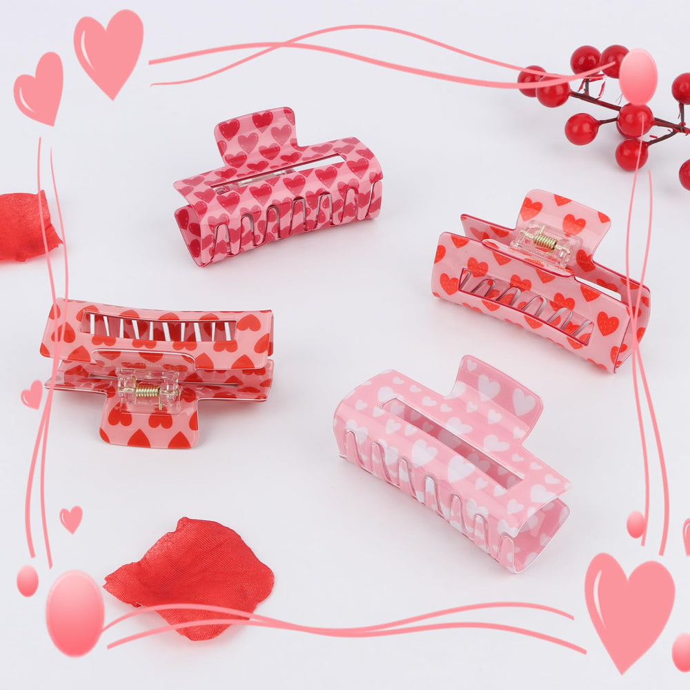 BAHABY clip corazón para cabello grueso, sujeta con seguridad todo el día.