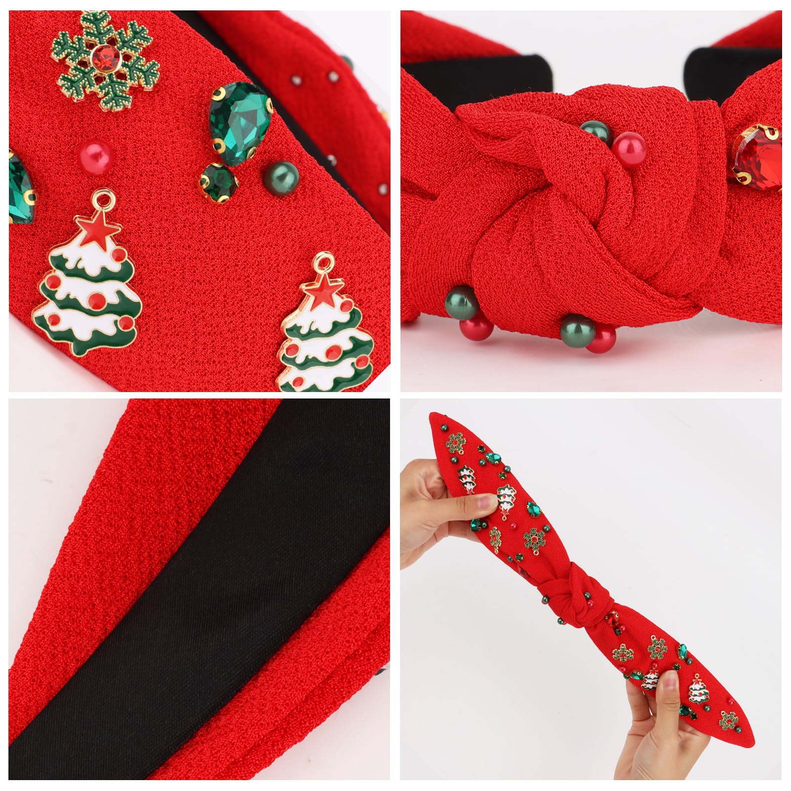 Diadema navideña BAHABY, elástica y cómoda para todo el día.