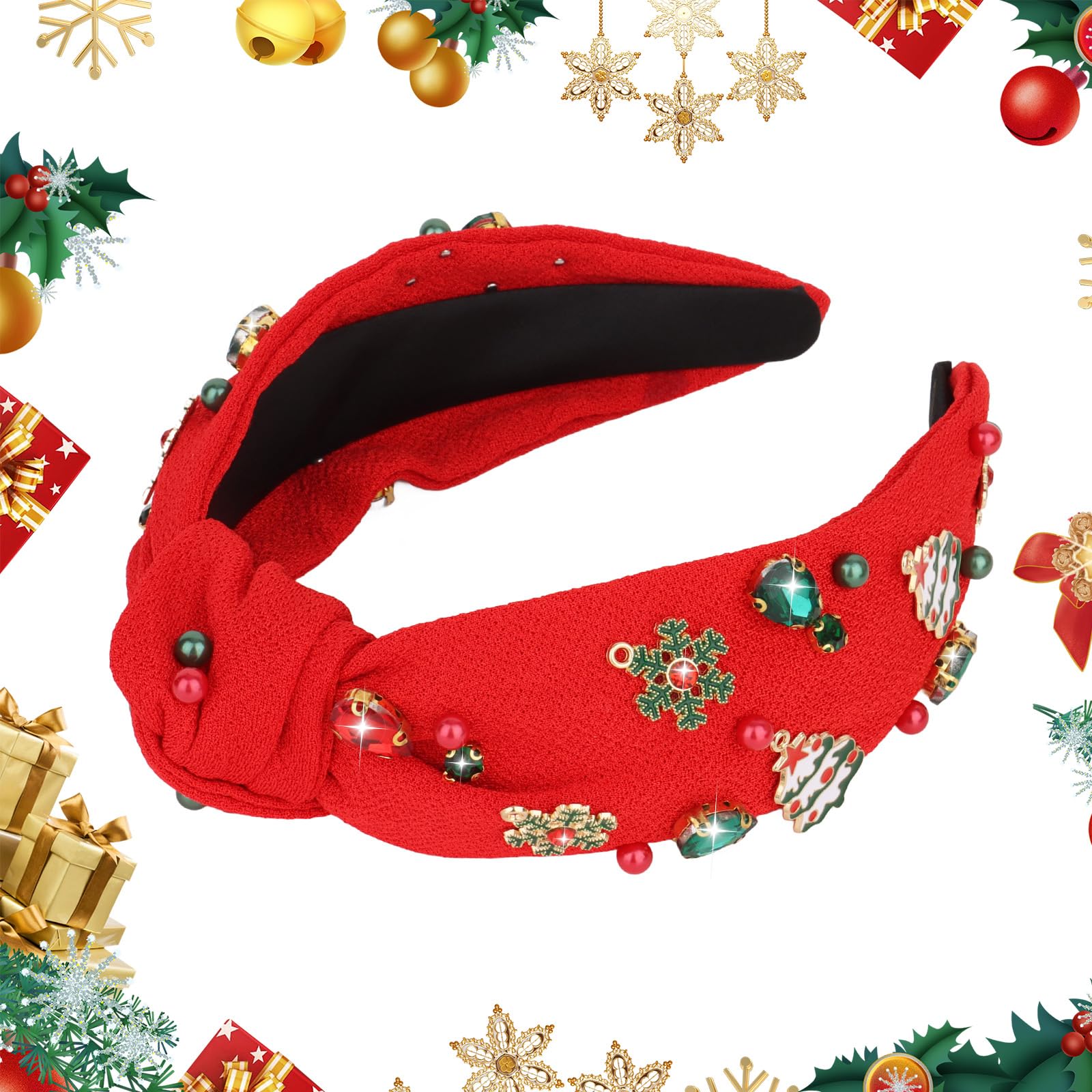 BAHABY diadema para ocasiones especiales, ideal con suéter navideño.