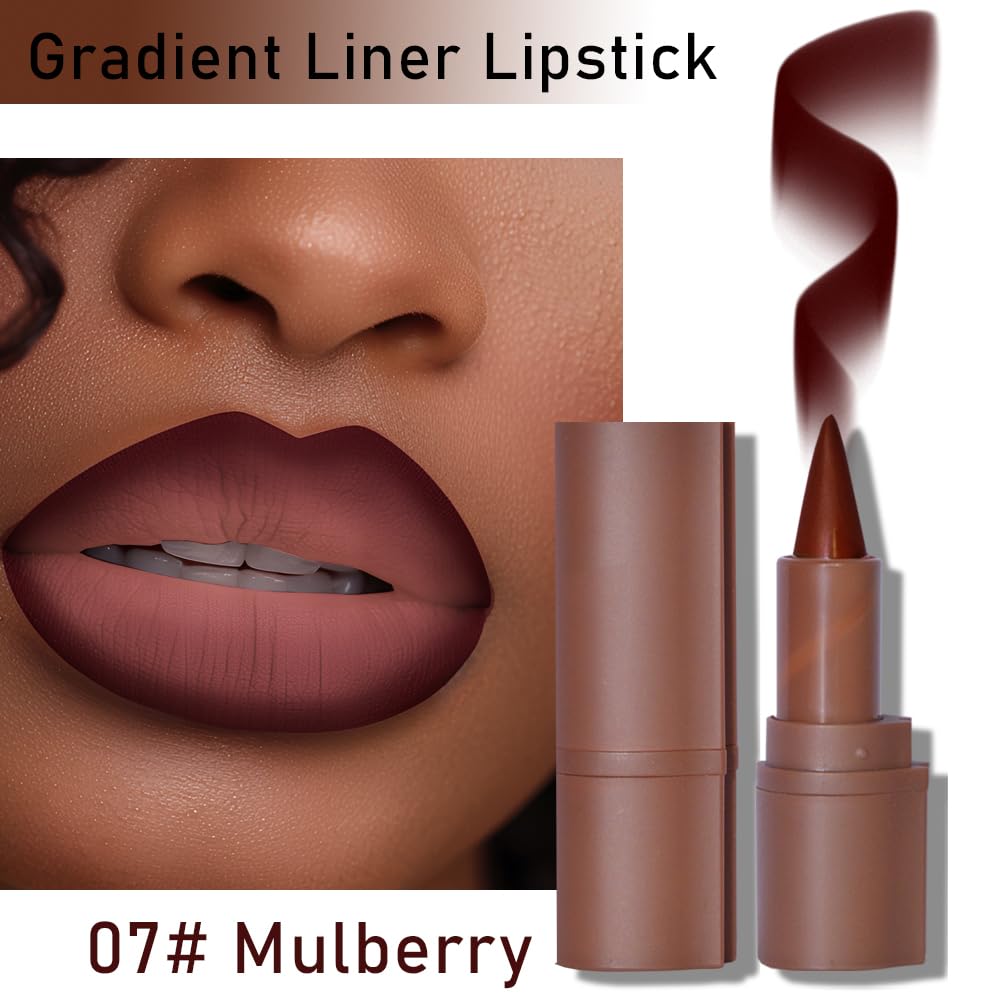 BAISEN DIARY delineador-labial-gradiente ombré suave, estilo moderno.