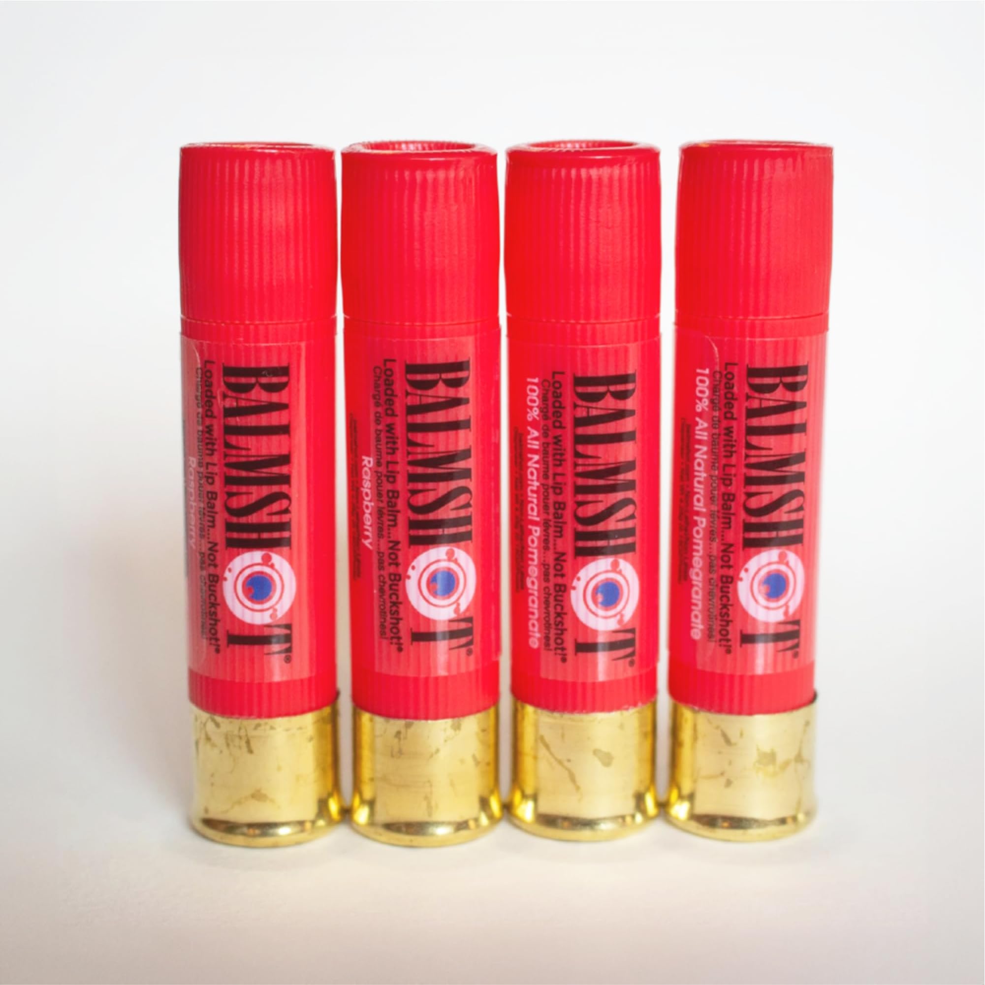 Balmshot lip balm ingredients panel highlighting beeswax, aloe, and vitamin E