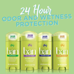 Ban protección de 24 horas contra olor y sudor.