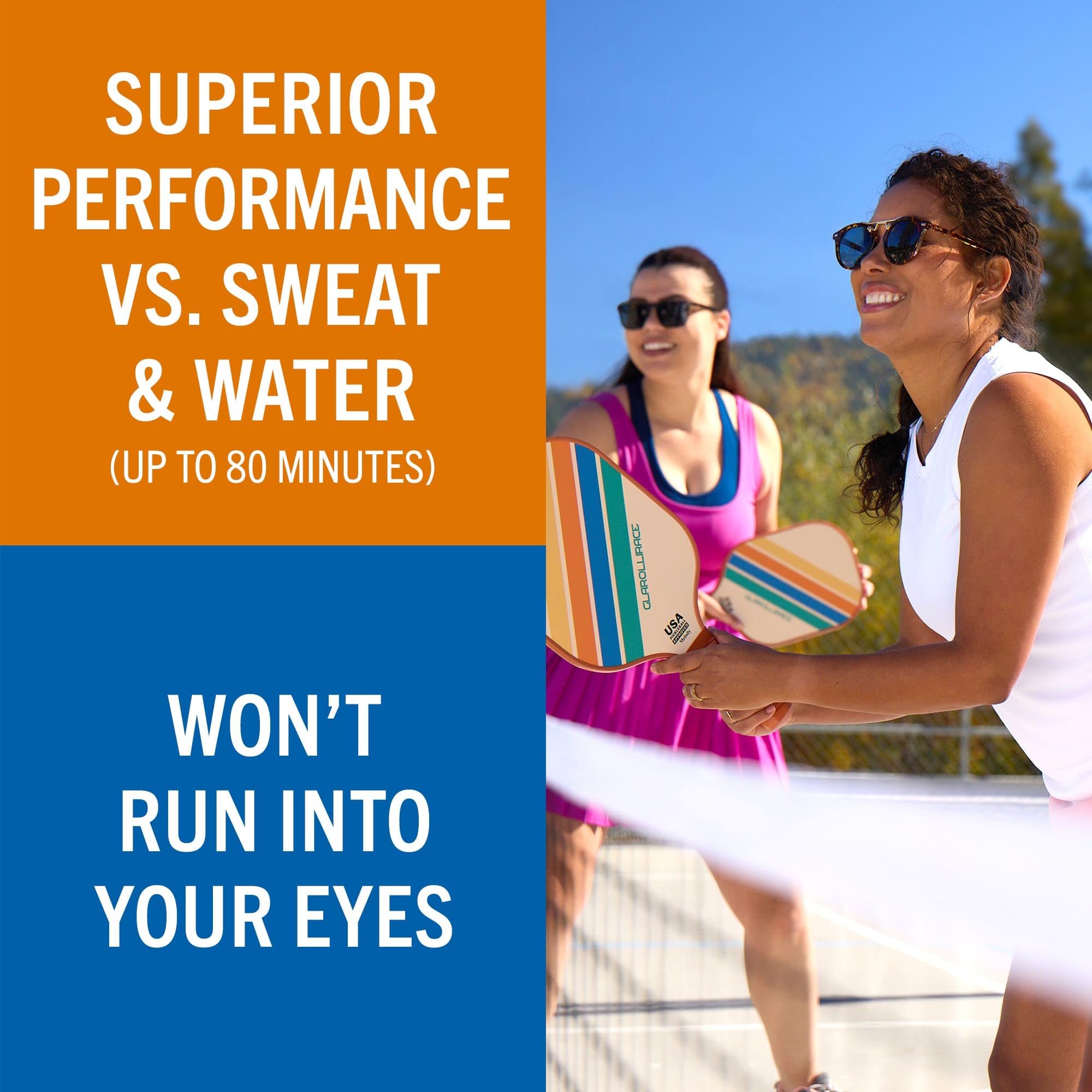 Banana Boat Sport Face SPF50: resistente al sudor y al agua hasta 80 minutos.