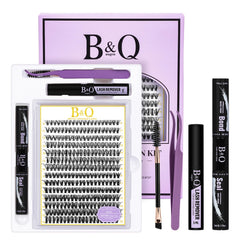 B&Qaugen kit de clusters para pestañas, ideal para uso en casa.