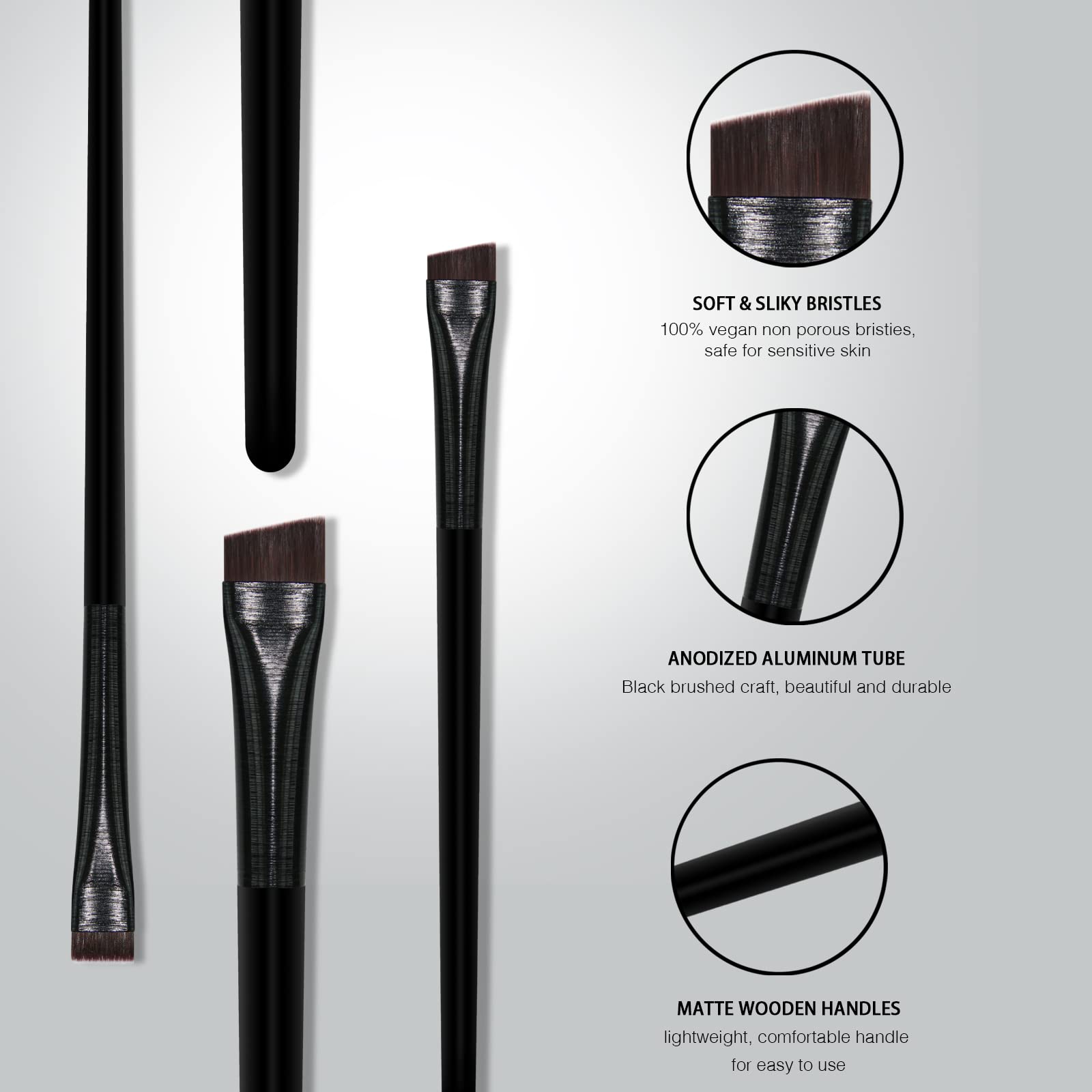 Banidy uso versátil para cejas, delineado y sombras de ojos.