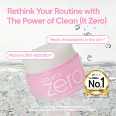 BANILA CO Clean It Zero Original: textura sherbet se funde para eliminar maquillaje resistente.
