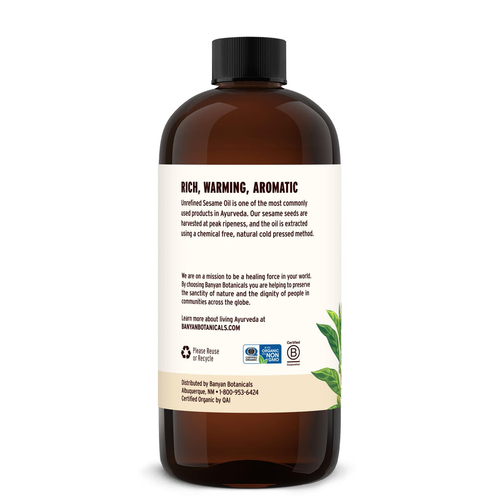 Banyan Botanicals huile sésame bio approvisionnement durable