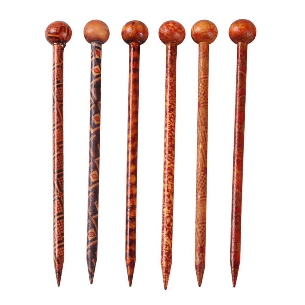 Baoblaze palillos de pelo de madera japonesa 13 cm para recogidos elegantes.