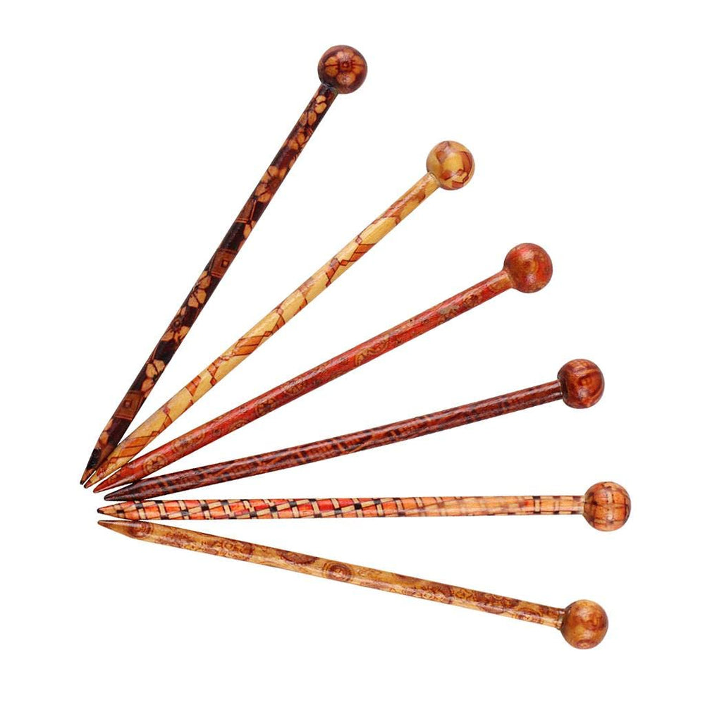 Baoblaze palillos artesanales de madera con acabado suave para estilo diario.