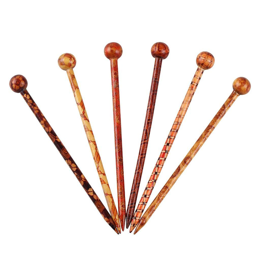 Baoblaze palillos de pelo de madera para accesorios de belleza japoneses.