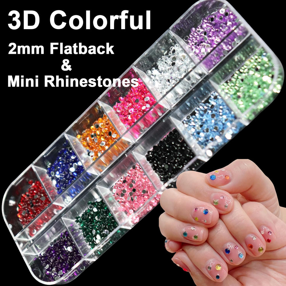 BAOYAALIN gemas 3D para uñas con formas variadas para decorar con estilo