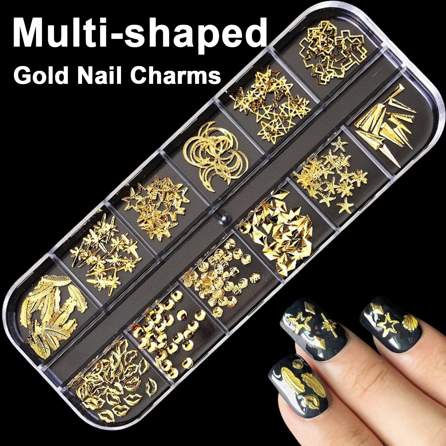 BAOYAALIN perlas y charms para uñas para arte francés duradero