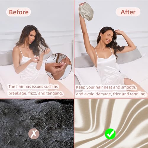 Baqzqudnl diseño suave protege el cabello del roce con la almohada