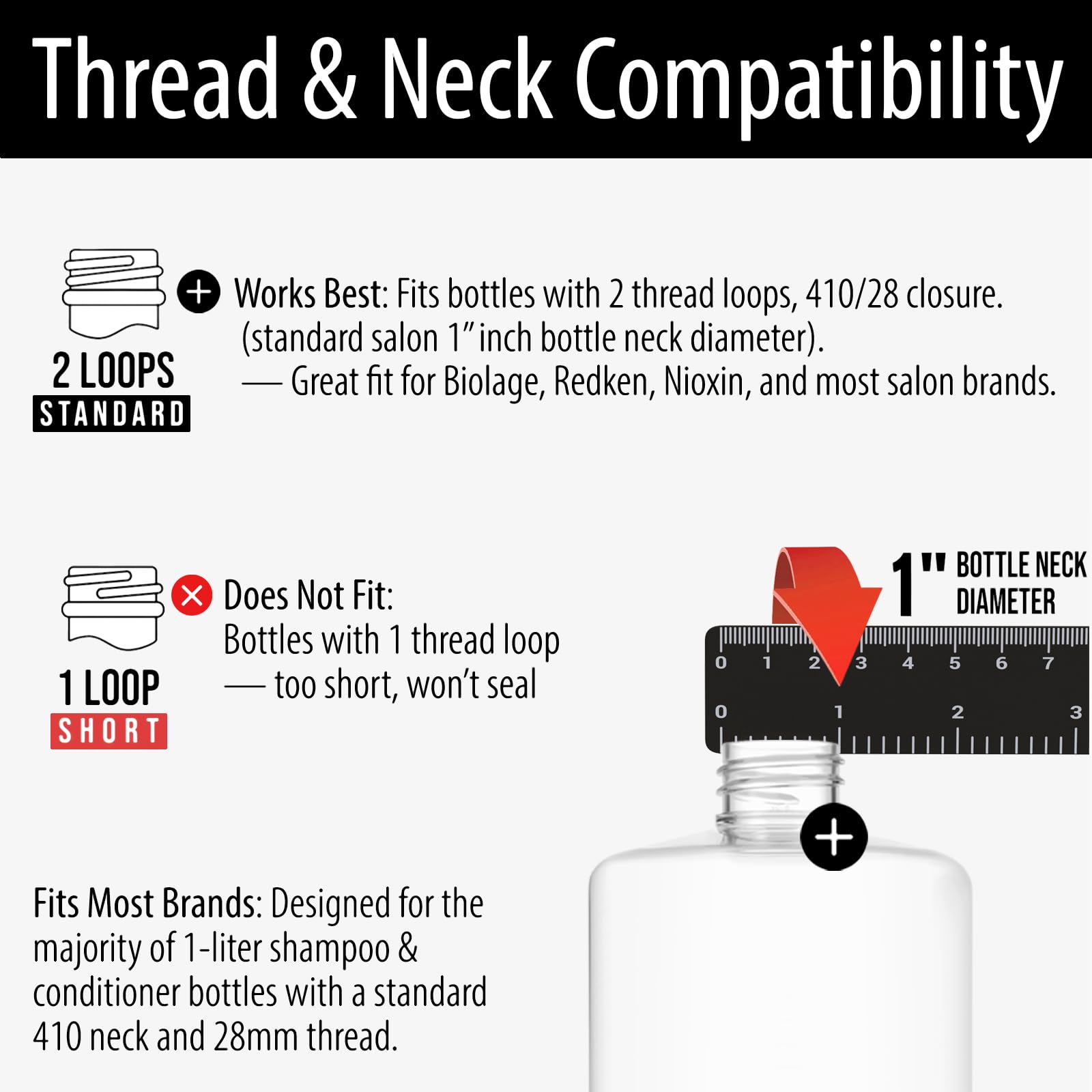 Bar5F compatible con rosca 28mm, se adapta a botellas litro.