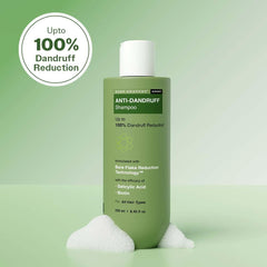 Foamy lather from Bare Anatomy Expert anti-dandruff shampoo ready to cleanse.