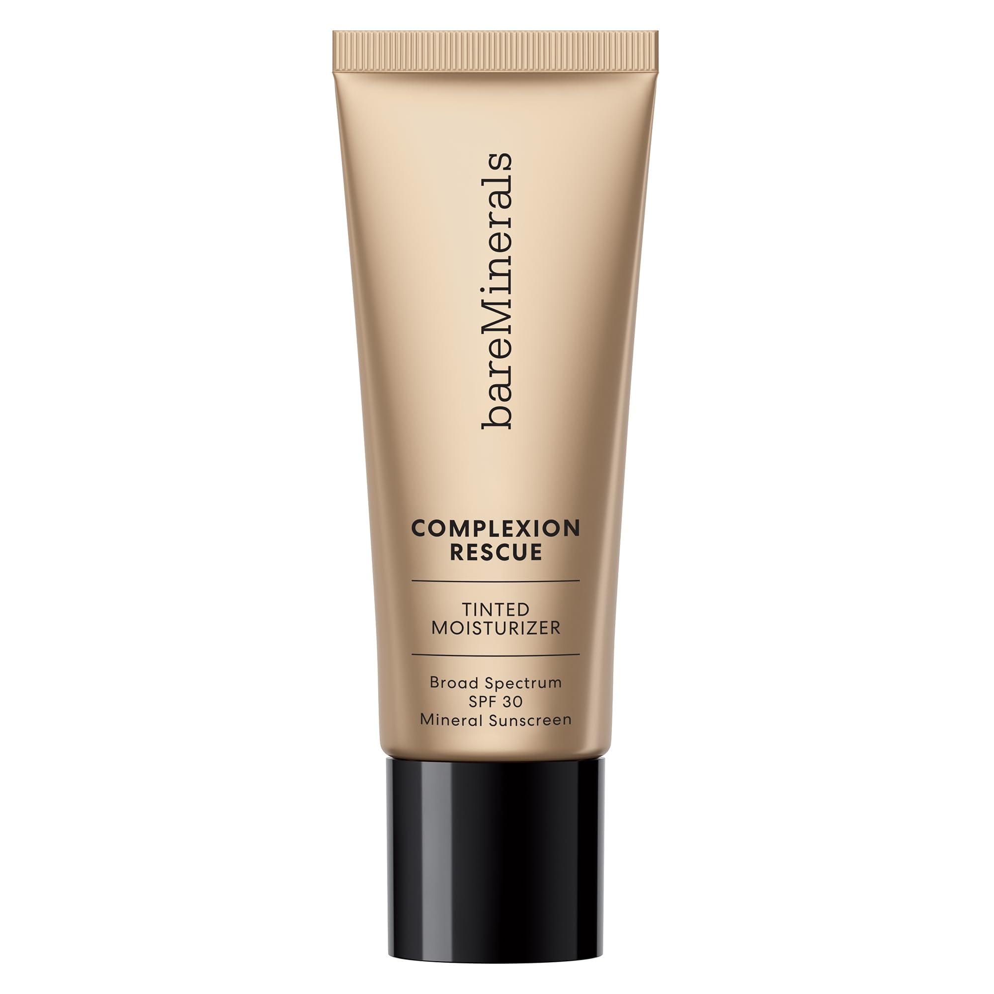 bareMinerals Complexion Rescue, botella-aplicación suave para hidratación duradera.