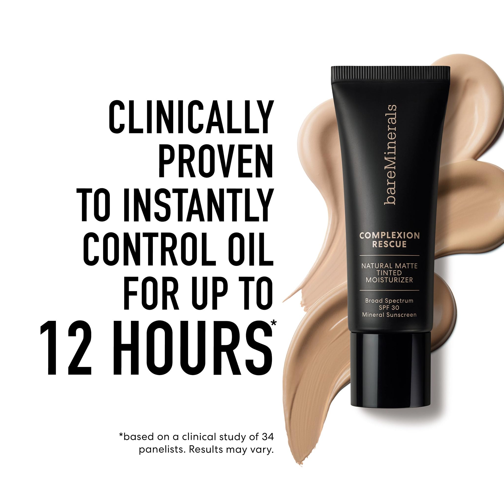 bareMinerals Complexion Rescue, control de brillo durante el día.