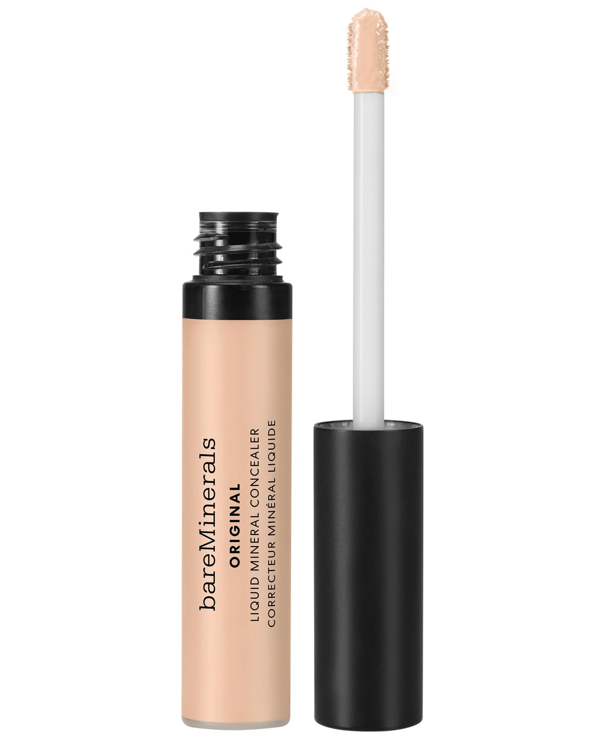 bareMinerals Corrector líquido original reduce círculos oscuros con brillo inmediato.