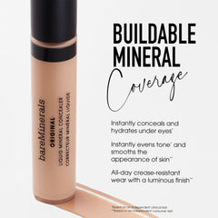 bareMinerals Original Liquid Mineral Concealer cobertura ajustable sin peso