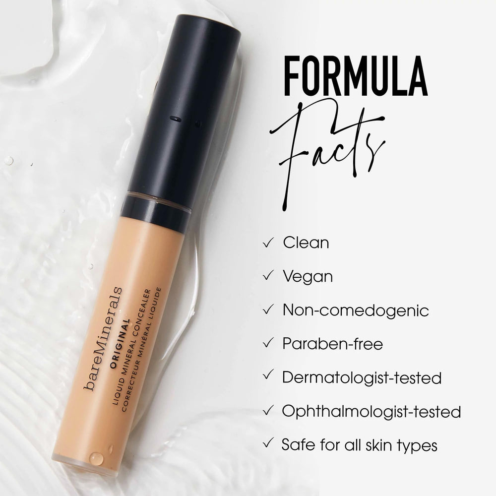 bareMinerals Original Liquid Mineral Concealer ingredientes naturales para piel suave