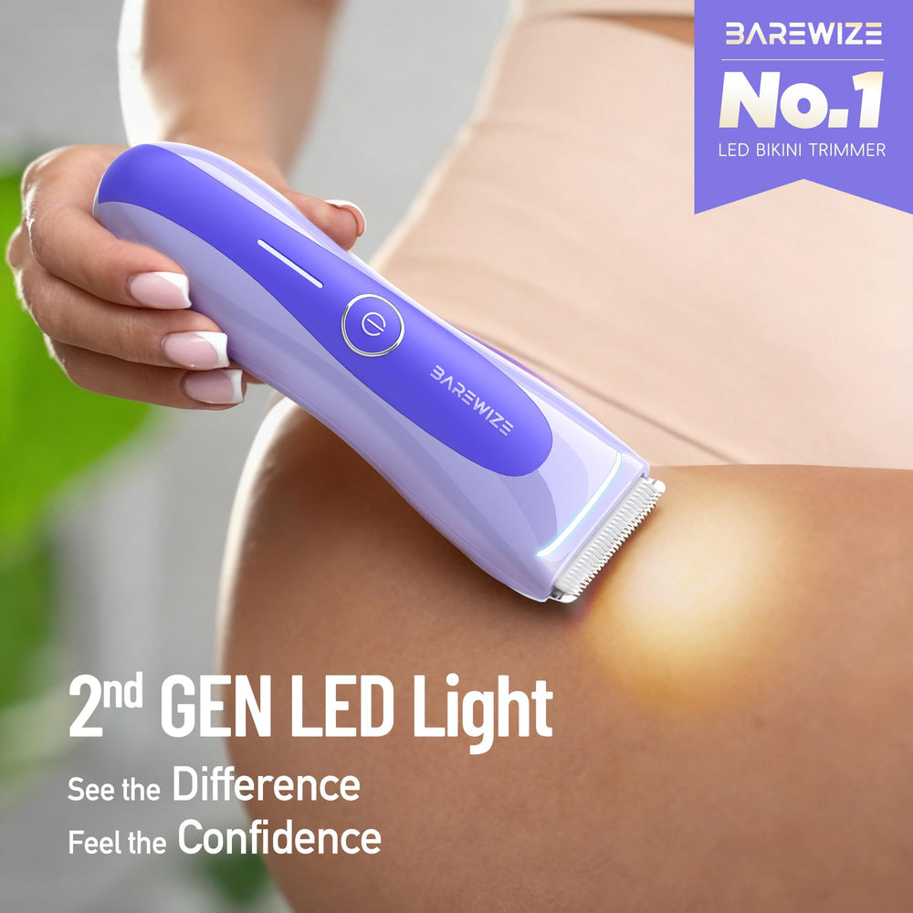 BAREWIZE trimmer IPX7 impermeable para uso en seco y en ducha.