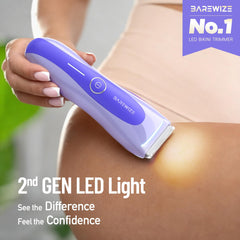 BAREWIZE trimmer IPX7 impermeable para uso en seco y en ducha.