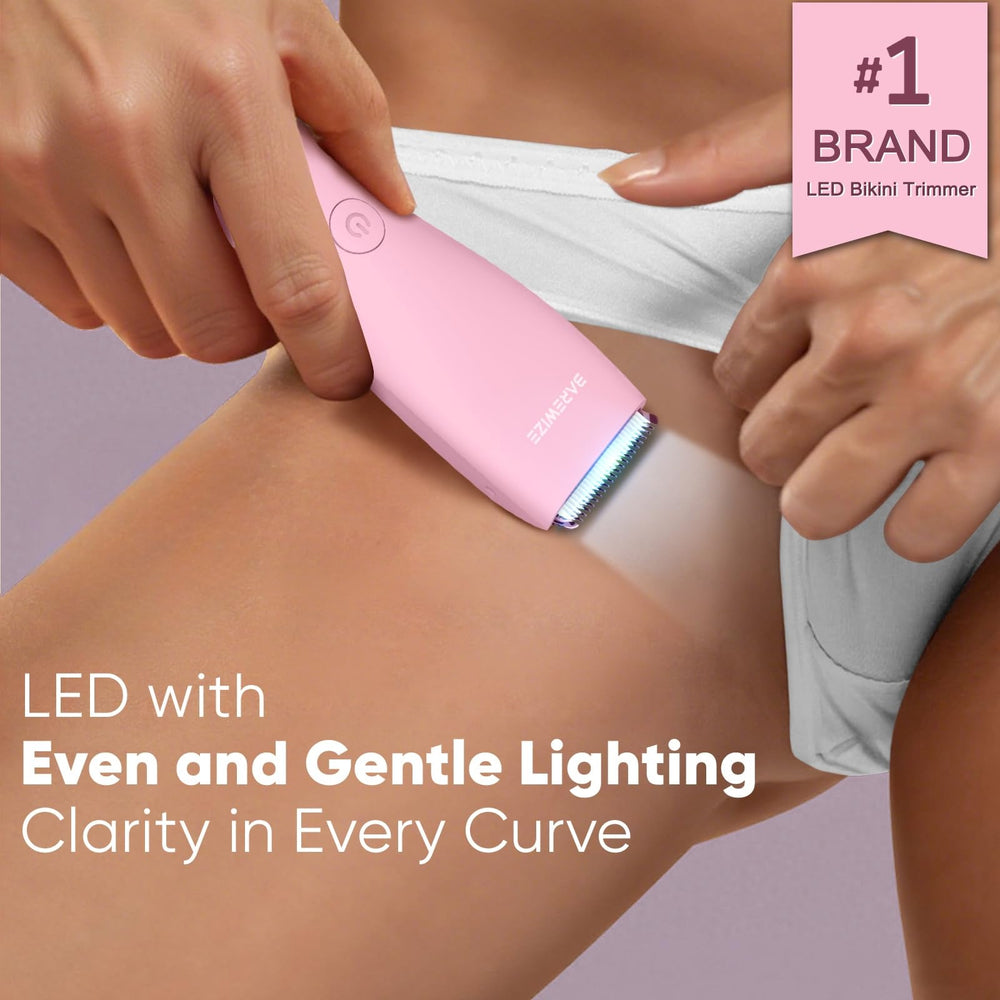 BAREWIZE Bikini Trimmer para uso en la ducha con agarre cómodo