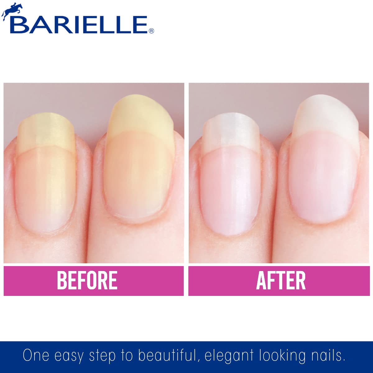 Barielle blanqueador de uñas: brillos naturales que destacan.