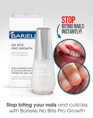 Aplicación de Barielle No Bite Pro Growth en uñas para evitar morder