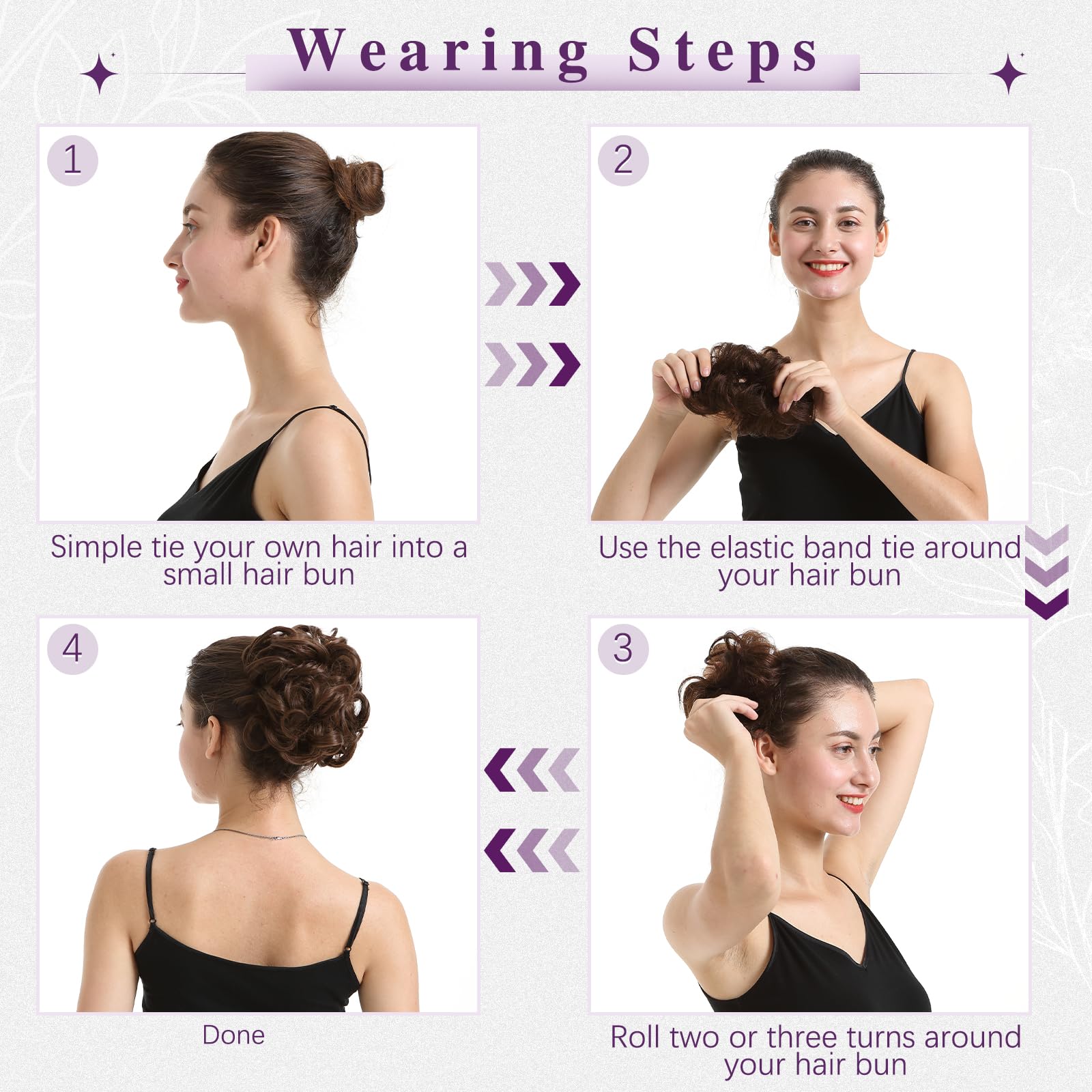 BARSDAR efecto volumen pelo sintético, aspecto natural y tacto suave