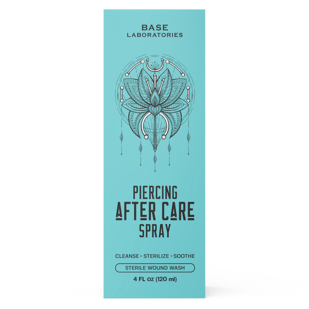 BASE LABORATORIES cuidado postperforación – facilita la higiene