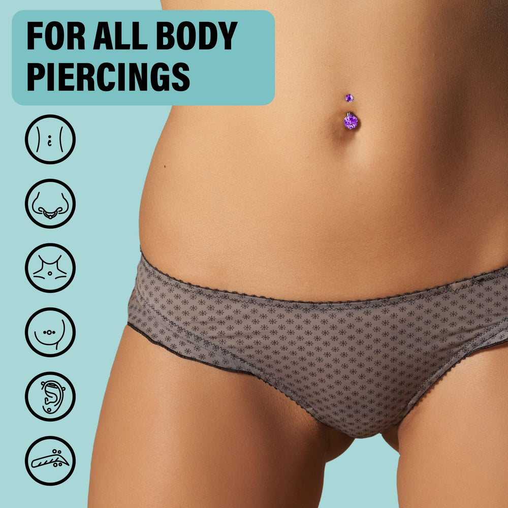 BASE LABORATORIES saline piercing-cleaner swab for nose, soothing cleansing