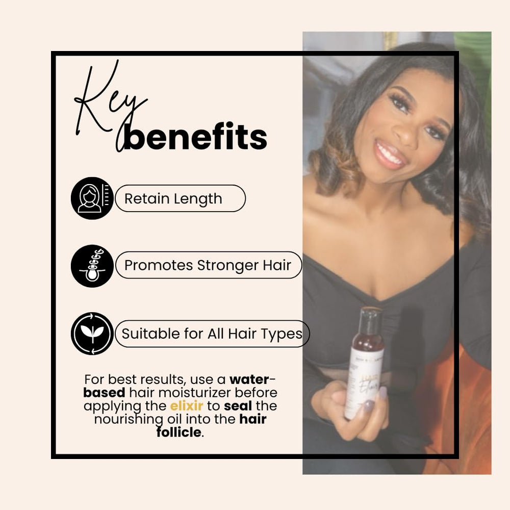 BASK & LATHER Elixir, aplicación en cuero cabelludo para nutrición capilar.