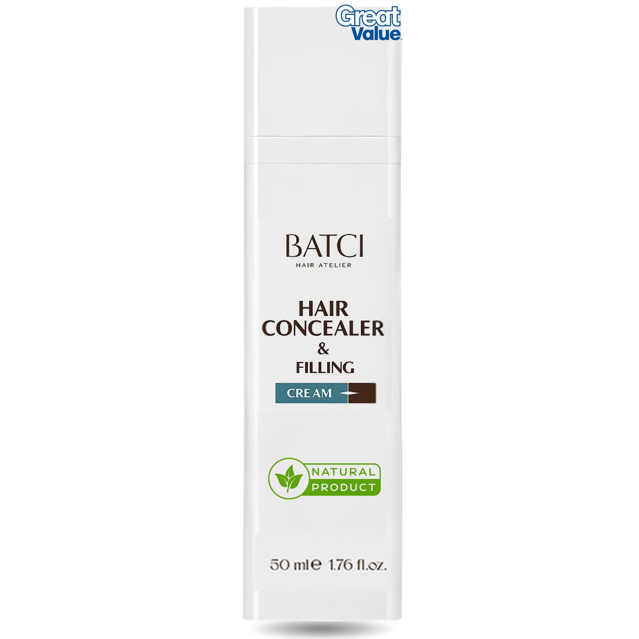 Batci Corrector de Cabello: aplicación en la raíz para cobertura rápida.