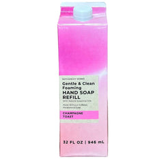 Bath & Body Works Champagne Toast relleno jabón espuma suave para uso diario.