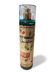 Bath & Body Works Cozy Vanilla Bourbon, frasco de fragancia ideal para retoques y capas
