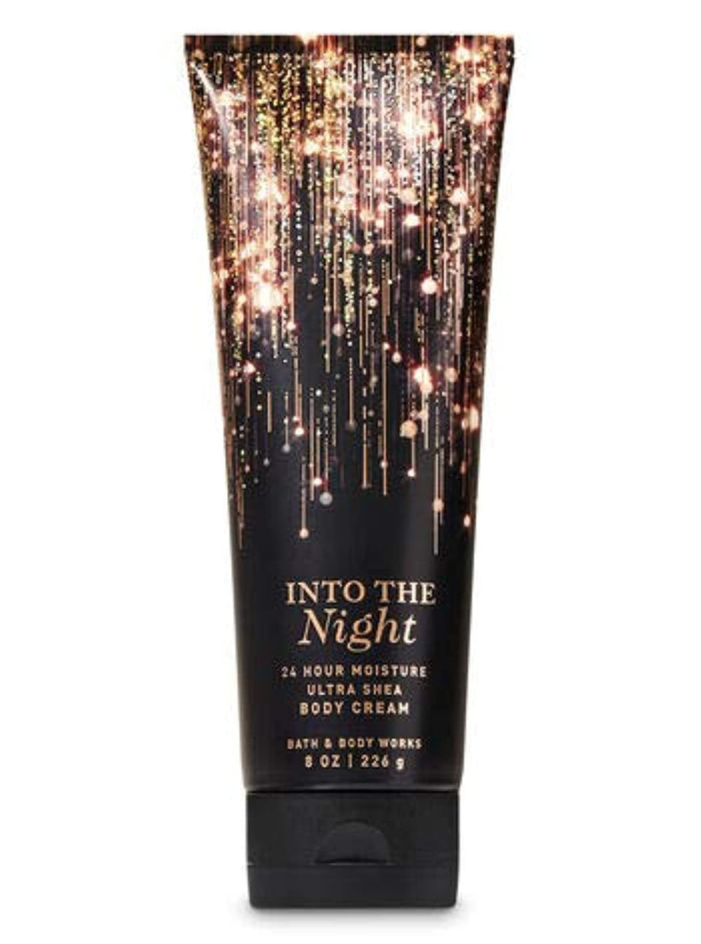 Bath & Body Works Into the Night crema Ultra Shea, textura cremosa para piel suave y humectada.
