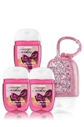 Bath & Body Works PocketBac porta Thousand Wishes, desinfección rápida para la bolsa