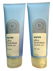 Bath & Body Works Water Ultra Hydration crema corporal de dos piezas, hidratación instantánea.