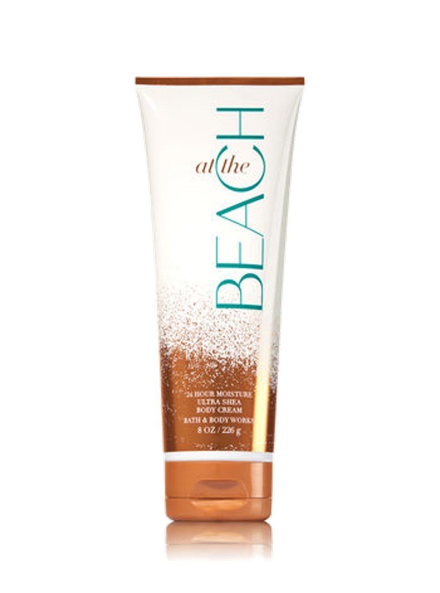Bath & Body Works crema corporal 8 oz en la playa, hidratación duradera para la piel