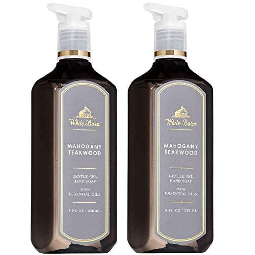 Jabón de manos Bath & Body Works Mahogany Teakwood en botella, espuma suave para limpieza diaria