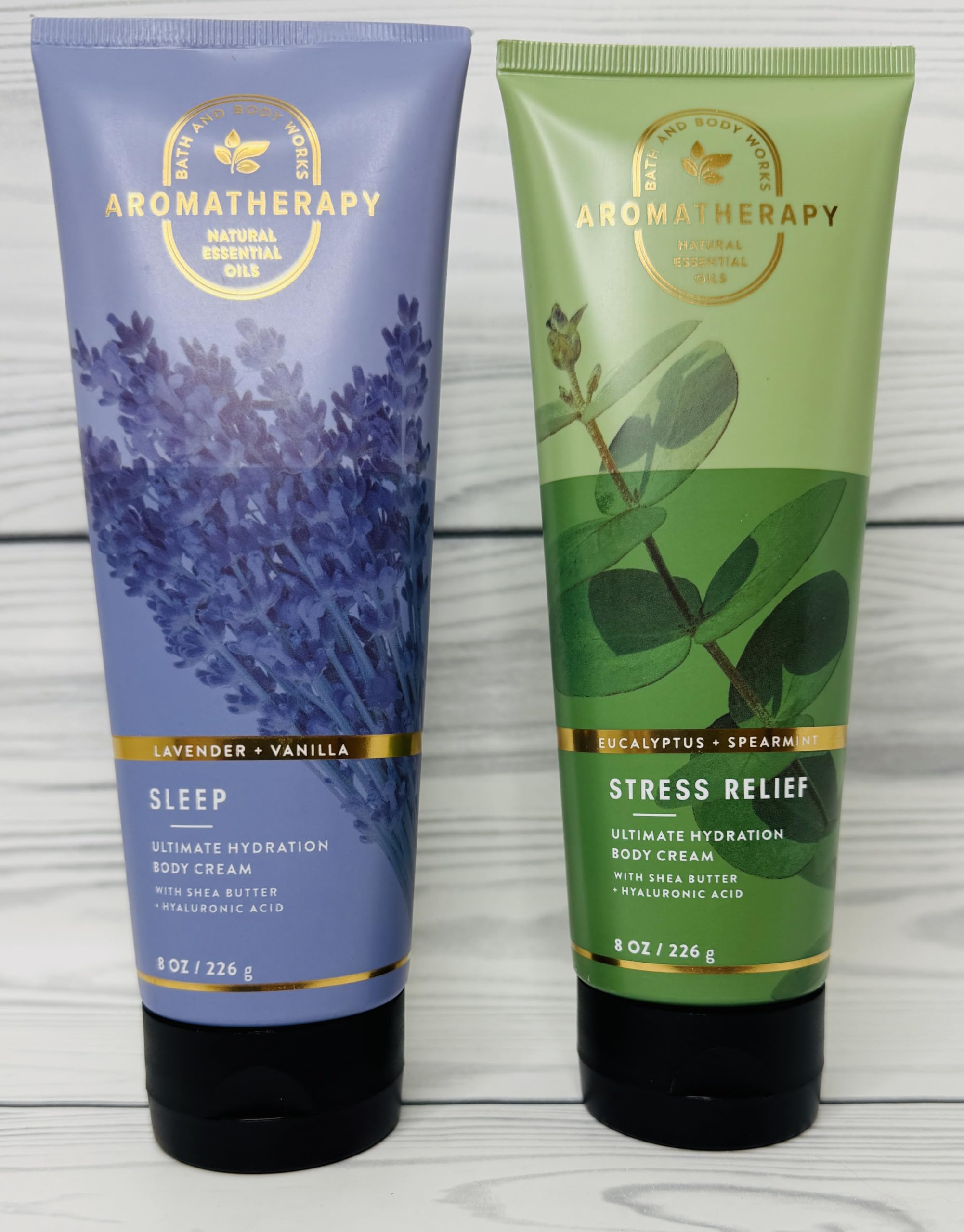 Bath & Body Works pack de dos cremas aromaterapia para hidratación diaria.
