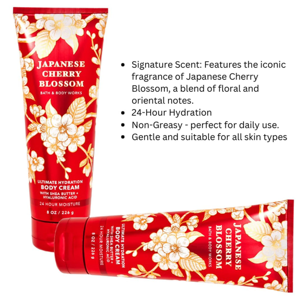 Bath & Body Works Ultra Shea Cerezo Japonés, fragancia suave para uso diario.