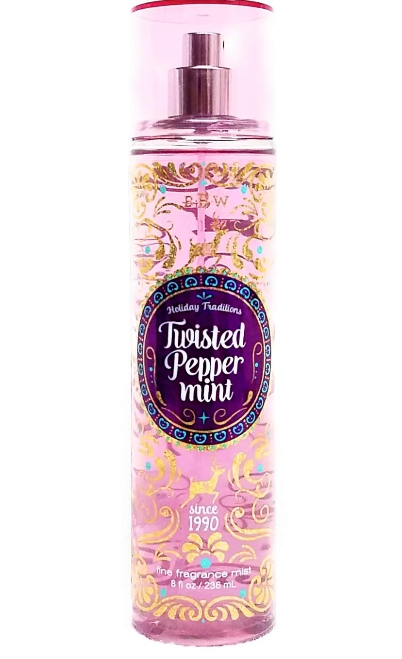 Bath & Body Works Twisted Peppermint bruma perfumada para uso diario y sensación fresca.
