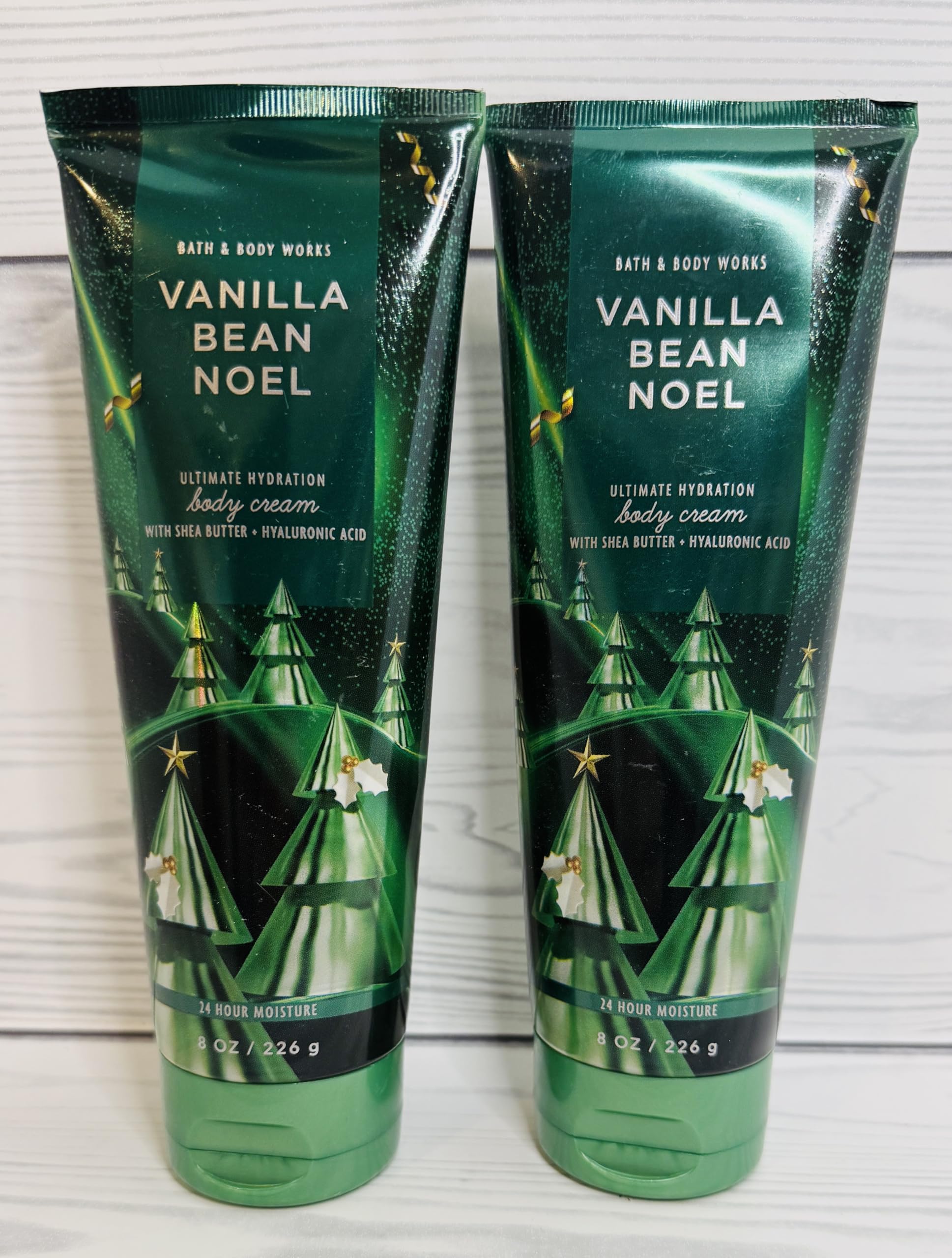 Bath & Body Works Vanilla Bean Noel crema corporal 8oz, aroma dulce para piel nutrida.
