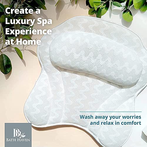 Bath Haven, oreiller bain idéal pour utilisation dans la baignoire