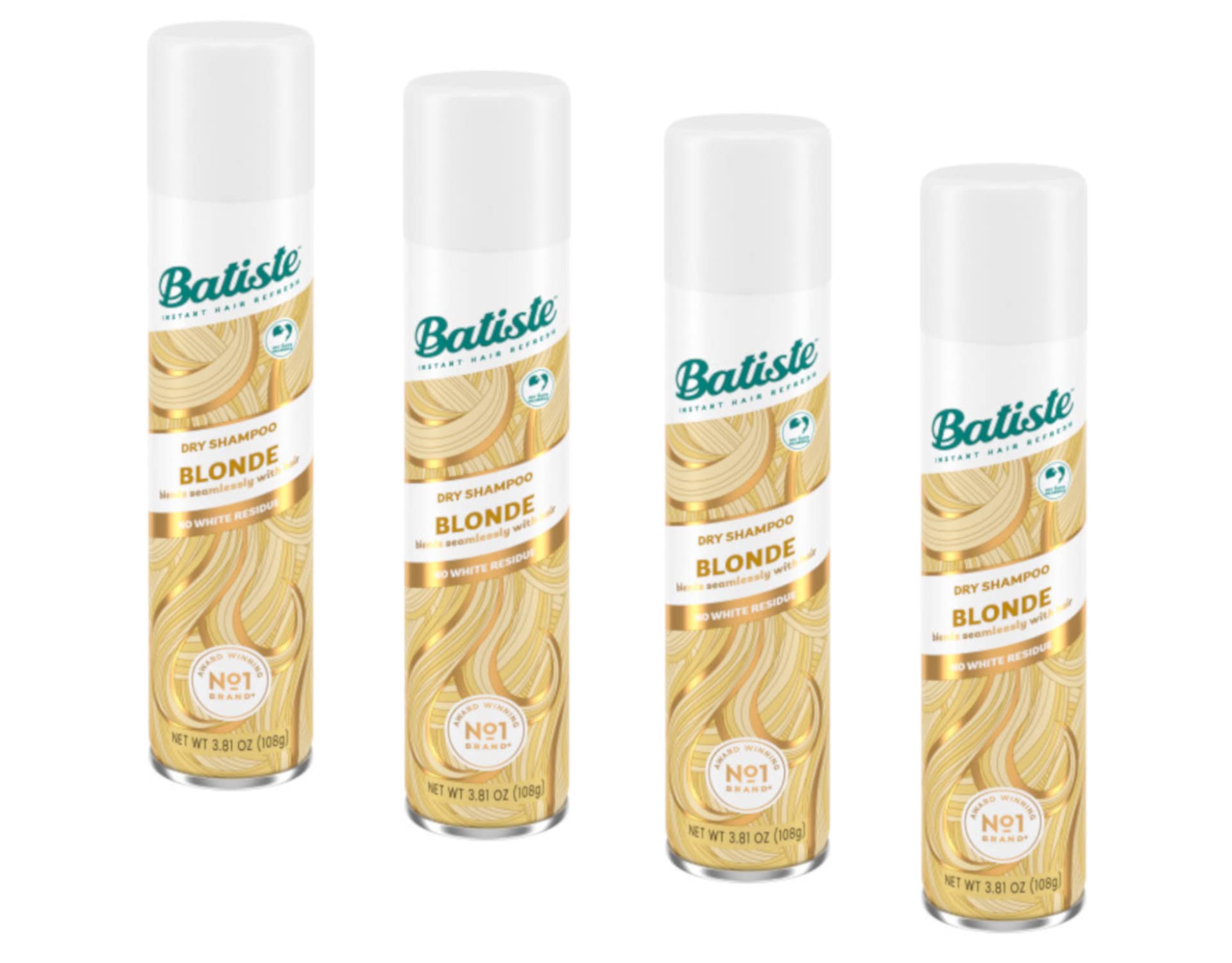 Batiste Blond Brillant, bouteille de shampooing sec, rafraîchit les racines sans eau.
